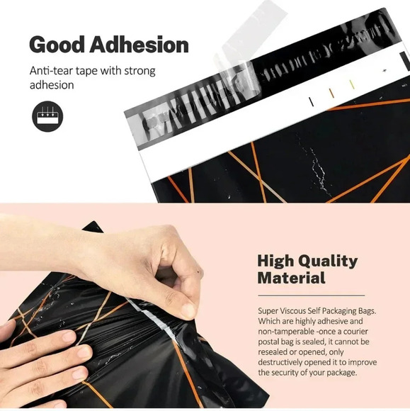 100 Pack Poly Mailers 10x13, Cute Packaging Envelope Mailers Polymailers Packagi - Picture 3 of 6